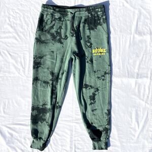 Stone Brewing Jogger Pants Mens XL Green Tie Dye Drawstring Pockets